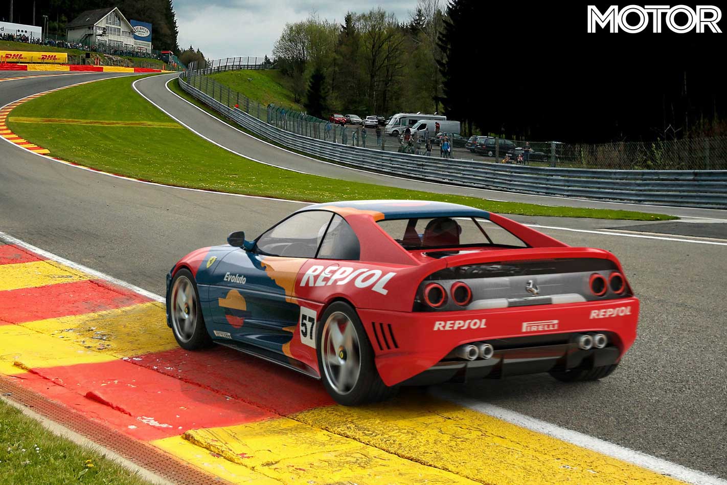 Ferrari 348 with Repsol livery by Evoluto Automobili