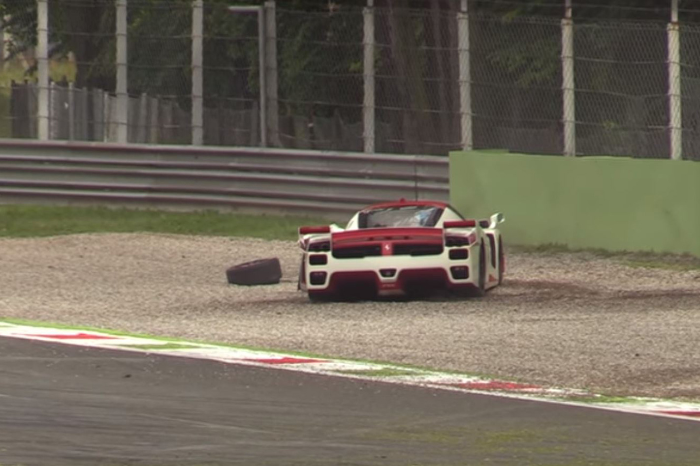 Ferrari FXX Evoluzione crashed