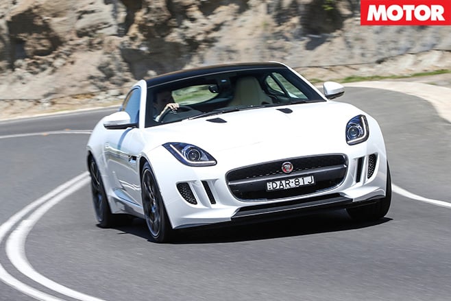 Jaguar F type driving