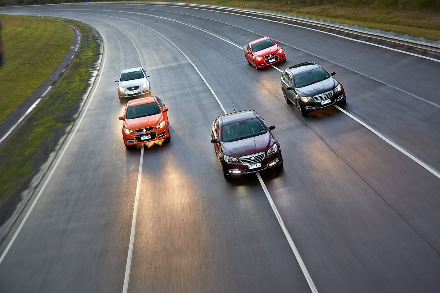 Holden's facelifted Commodore was caught testing at the carmaker's Lang Lang proving ground