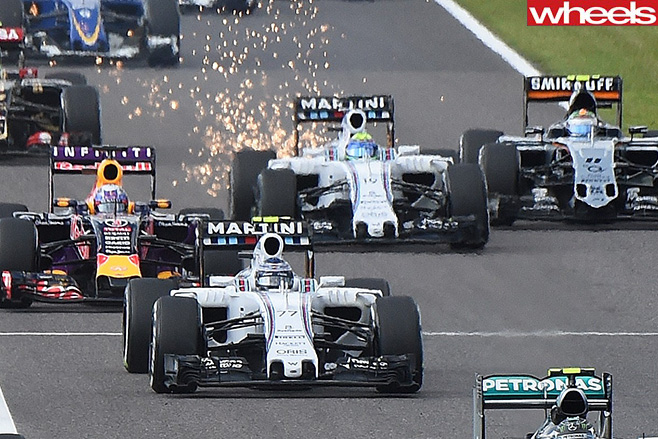 Sparks -flying -at -suzuka -f1