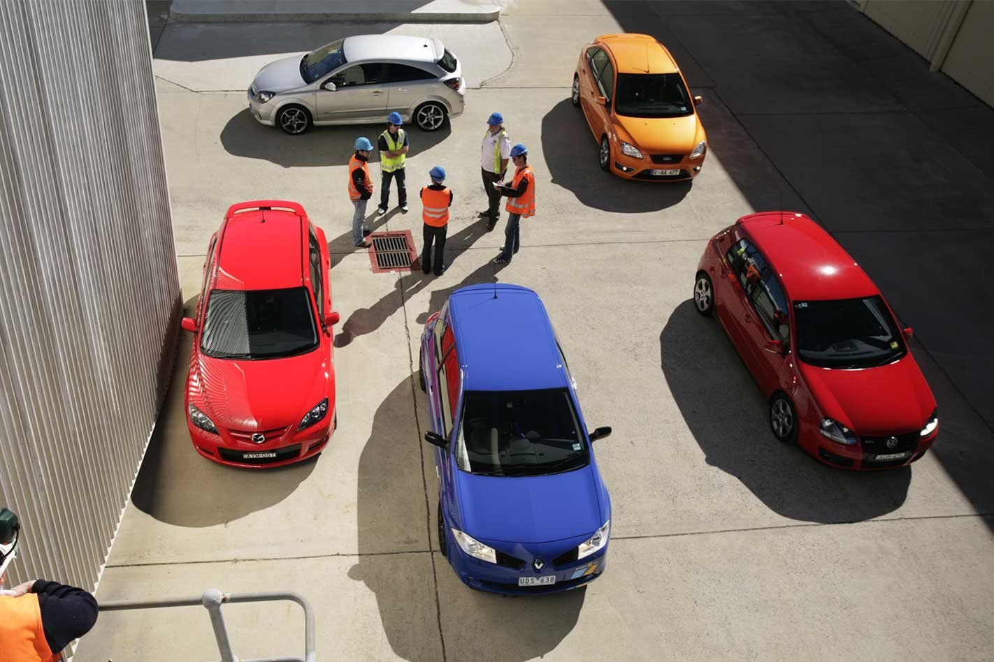 2006 Mazda3 MPS VW Golf GTI Ford Focus XR5 Renault Megane F1 Holden Astra SRi comparison