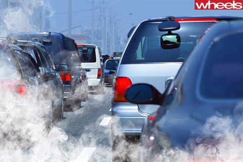 Smoke -emitting -from -back -of -cars