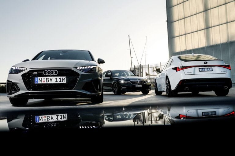 Audi A4 v BMW 330i v Lexus IS300 F Sport