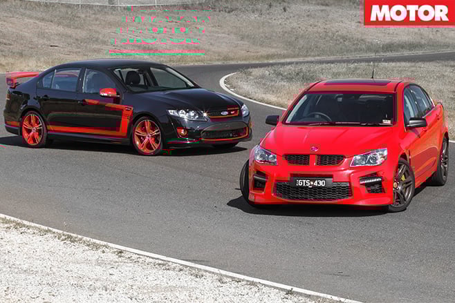HSV GTS vs FPV GT R-Spec still