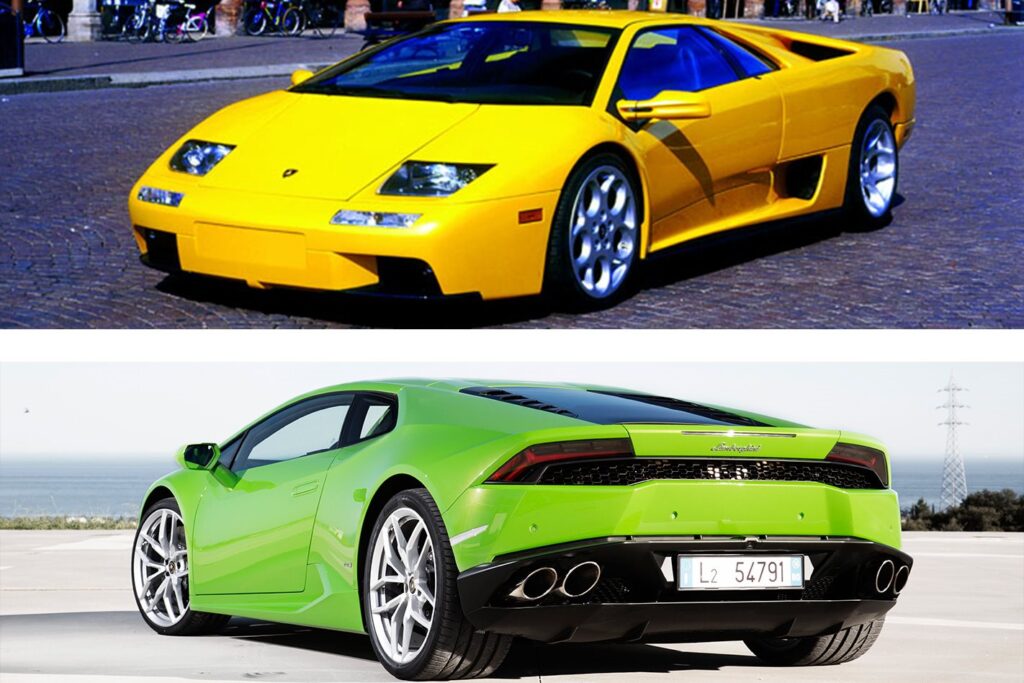 Lamborghini Huracan vs 2000 Lambo Diablo