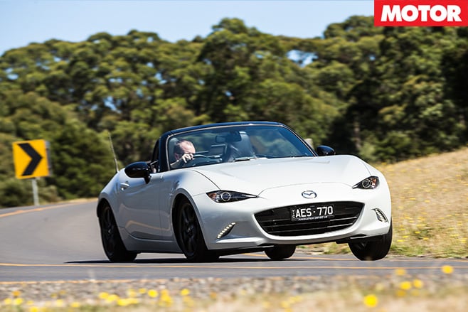Mazda MX-5 2.0 litre driving front