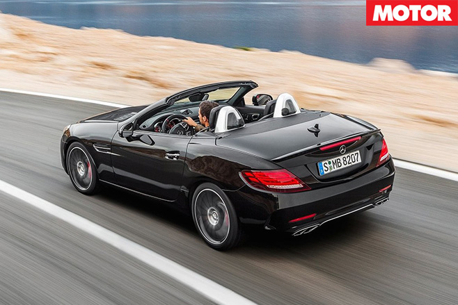 Mercedes AMG SLC43 replaces SLK55 rear