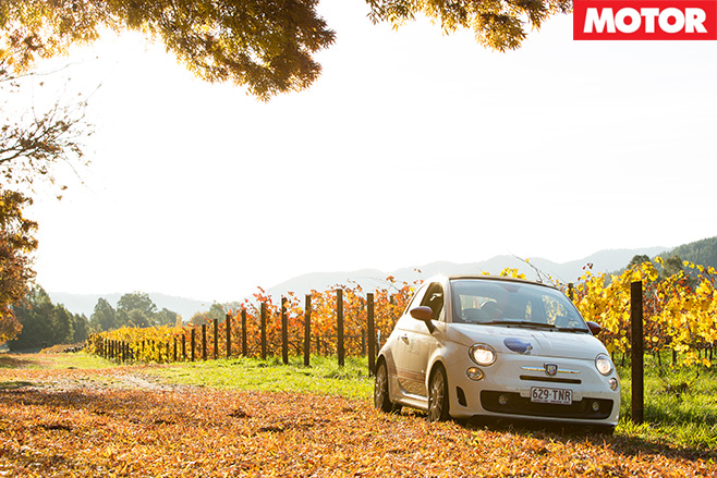 Abarth rally vineyard