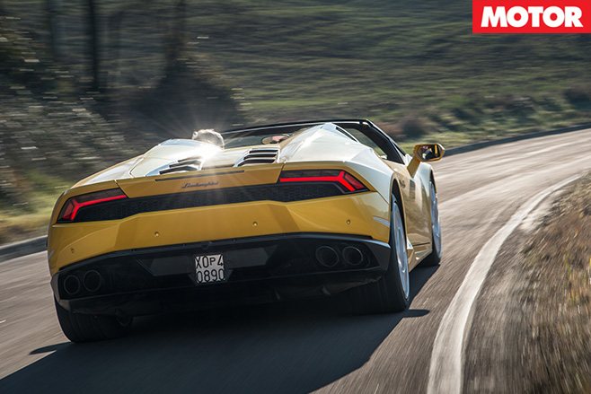 Lamborghini Huracan Spyder rear