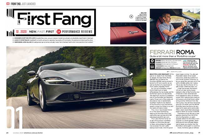 Ferrari Roma first drive.