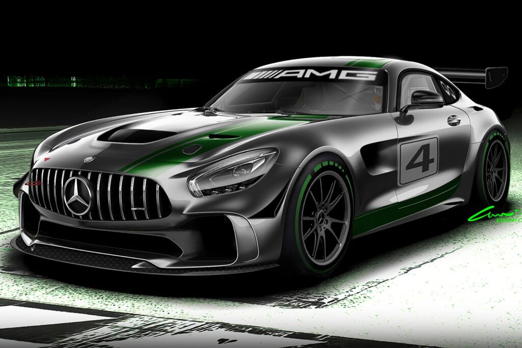 2017 Mercedes AMG GT4 front side
