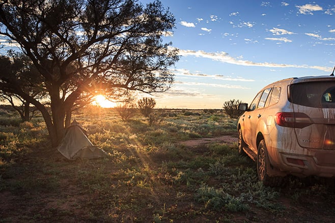 Ford Everest sunrise