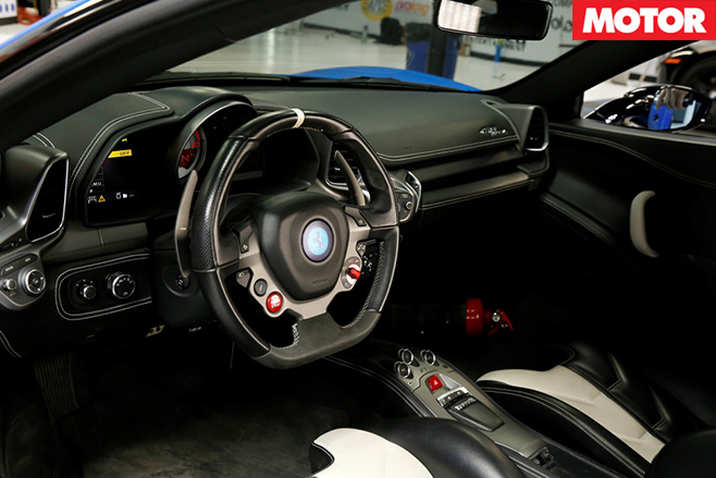 Justin bieber ferrari 458 interior