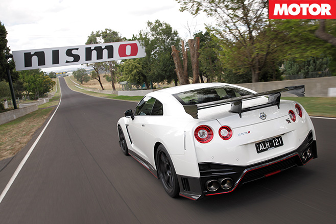 2017 Nissan GT-R Nismo rear-driving