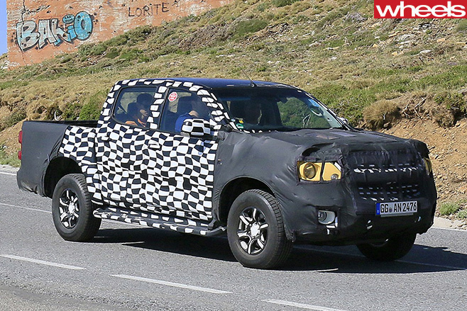 Holden -Colorado -front -side -spy -pic