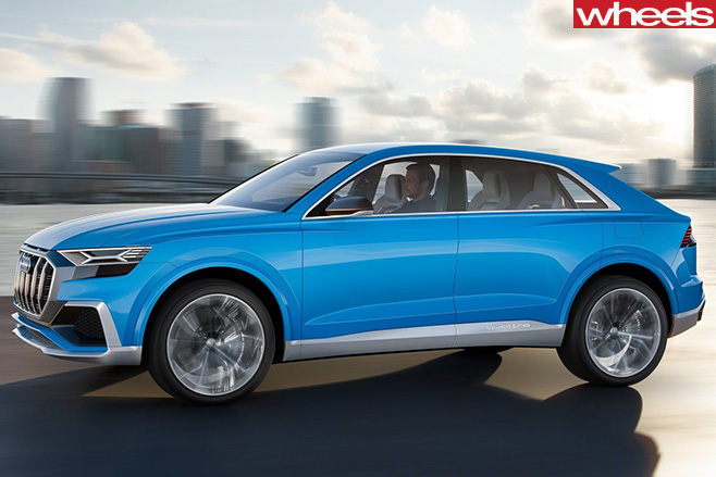 2017-Audi -Q8-Quattro -concept -driving -side