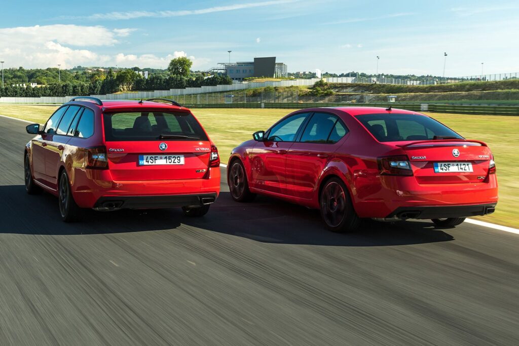 2018 Skoda Octavia RS245 sedan & wagon rear