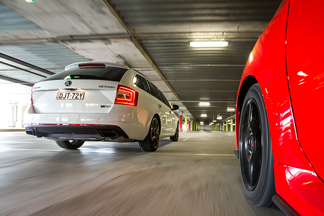 Subaru Levorg GT-S vs Skoda Octavia RS230 rear