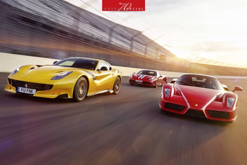 Ferrari Enzo v Ferrari F12 TDF v Ferrari 458 Speciale