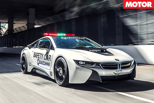 Safety -car -bmw -i8