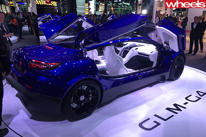 GLM-400kw -Japanese -supercar -rear -side
