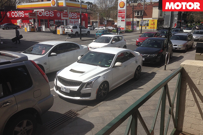Cadillac ATS-V parked