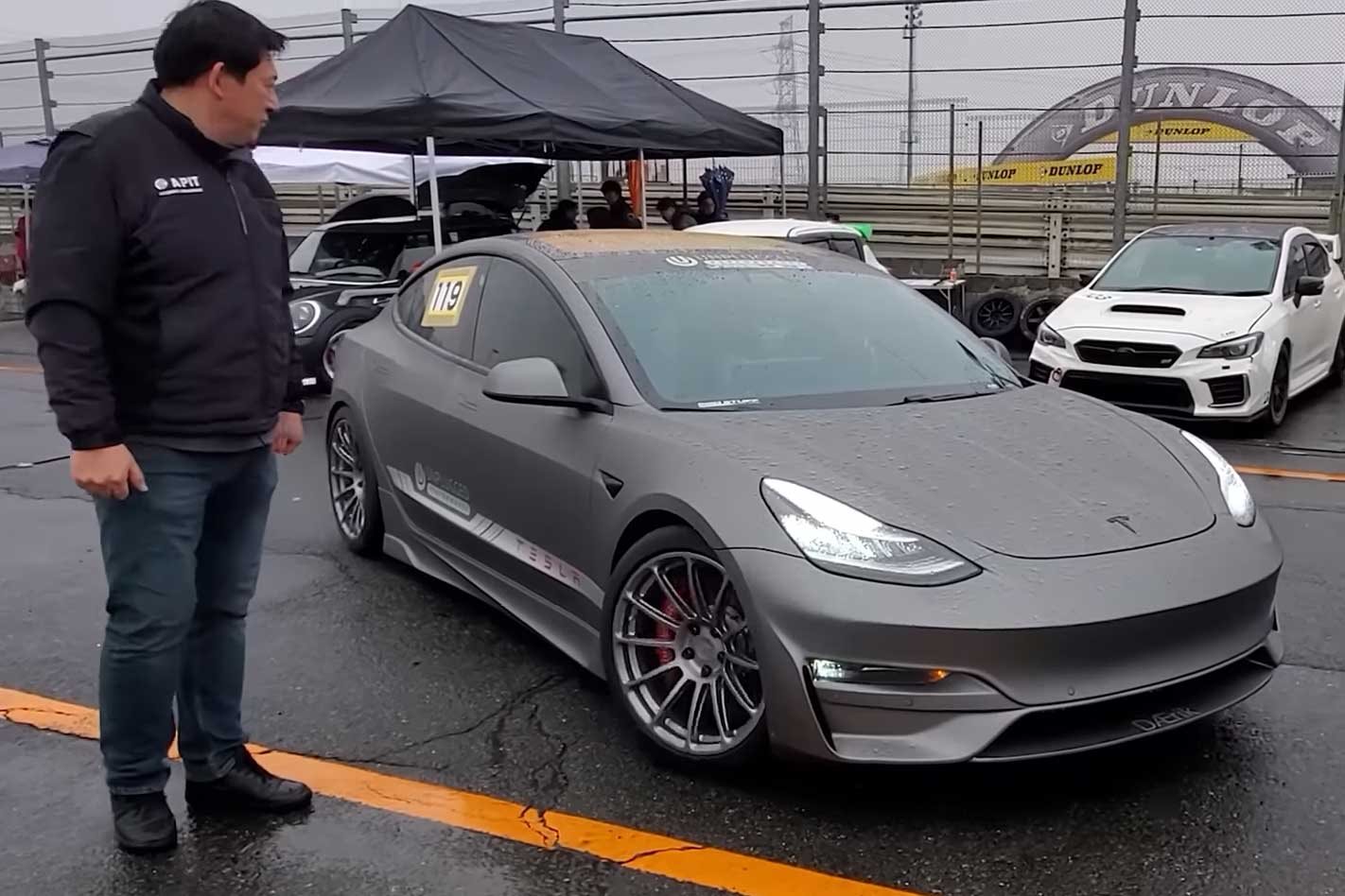 Tesla Model 3 Performance Tsukuba laps McLaren F1