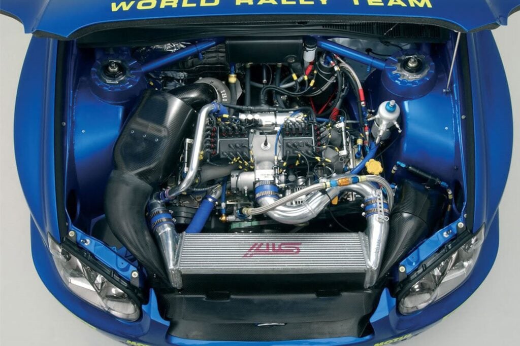 subaru wrx sti engine bay