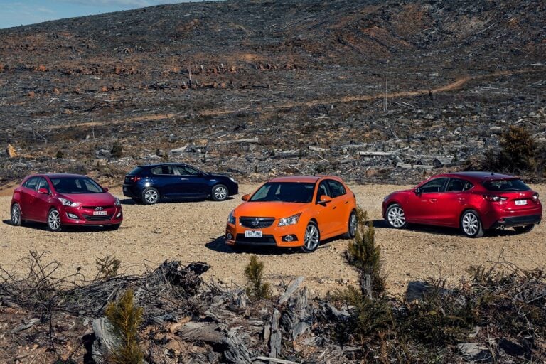 Mazda 3 v Alfa Romeo Giulietta v Hyundai i30 v Holden Cruze comparison review