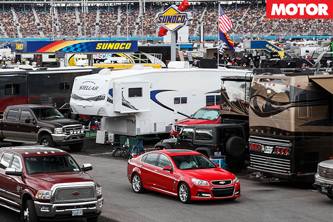 Nascar car park