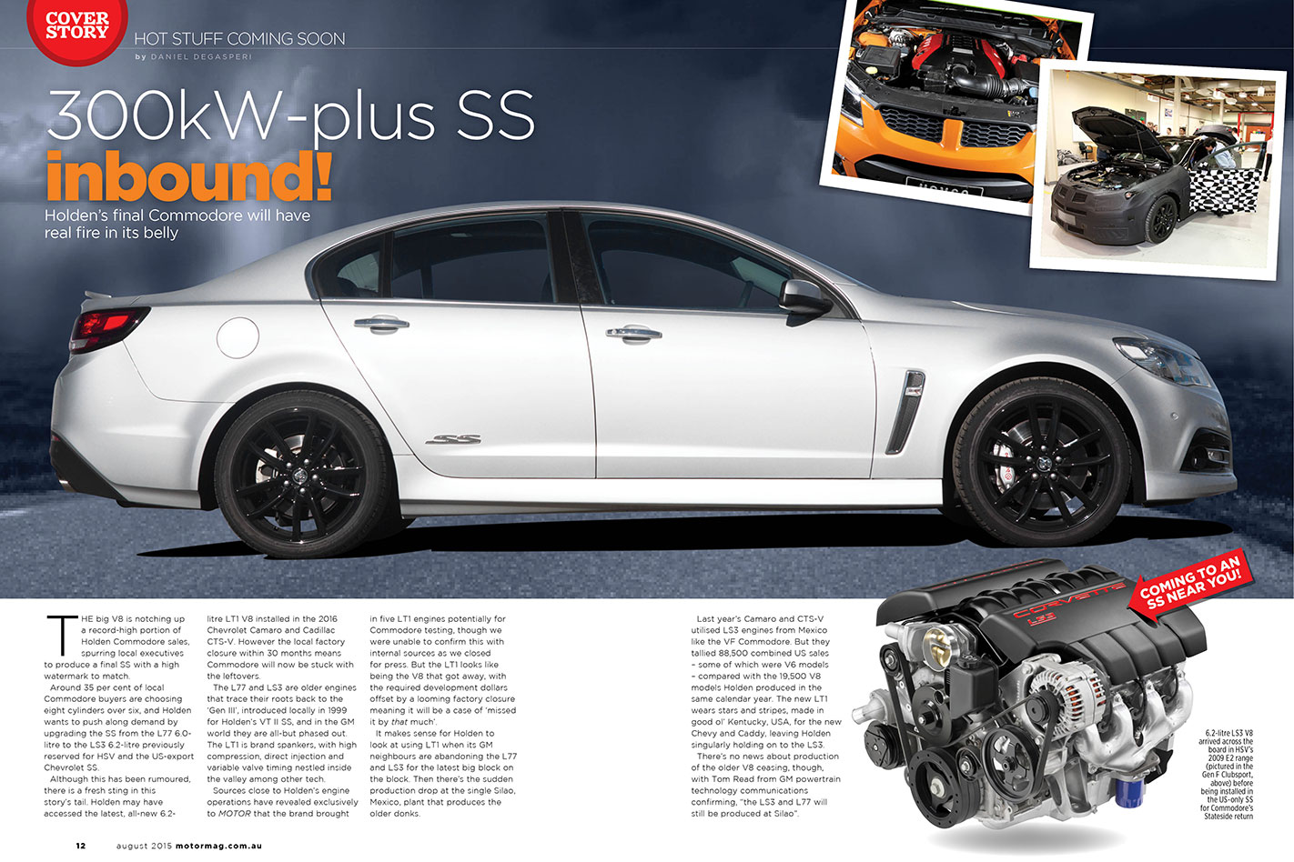 Holden Commodore 300kW 6.2-litre LS3 V8