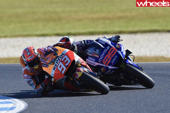 Mark -Maquez -racing -around -corner -Moto GP