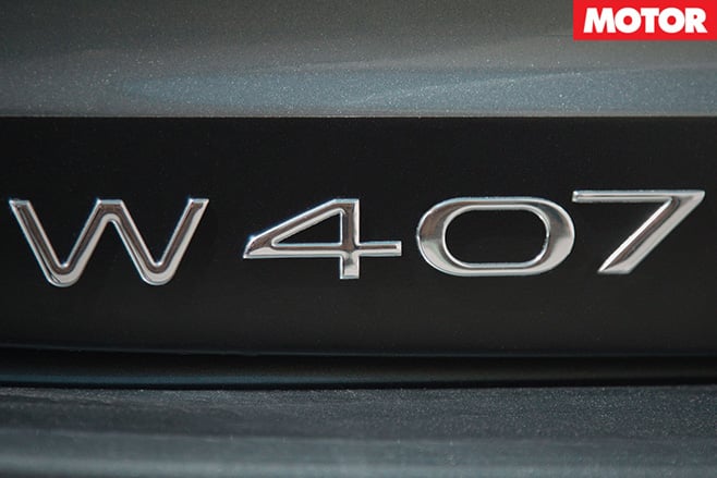 W407 badge