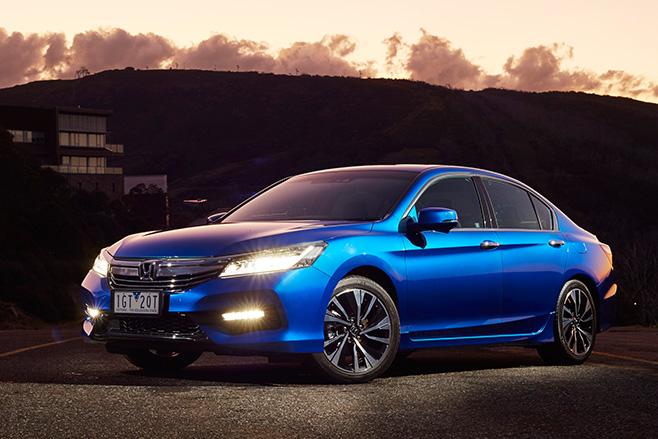 Honda Accord Blue front side dark