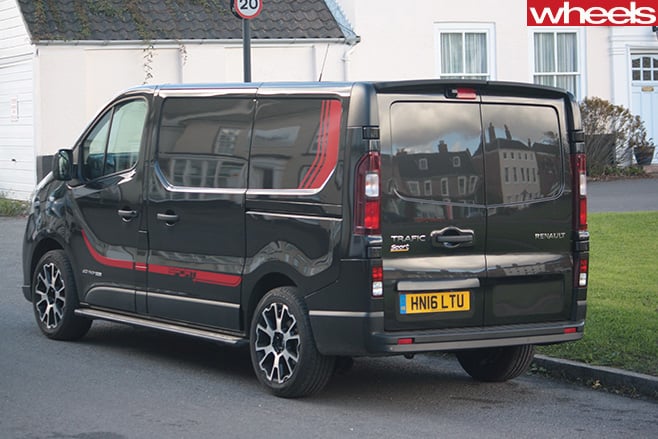 Renault -Trafic -Sport -rear -side -parked