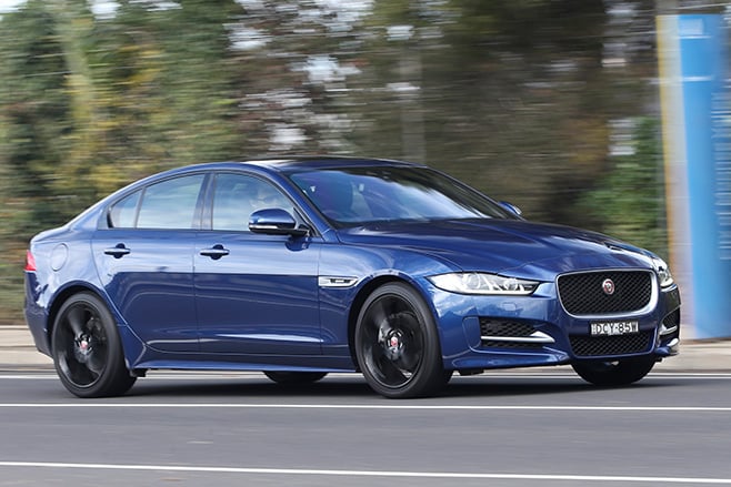 2016 Jaguar XE on road
