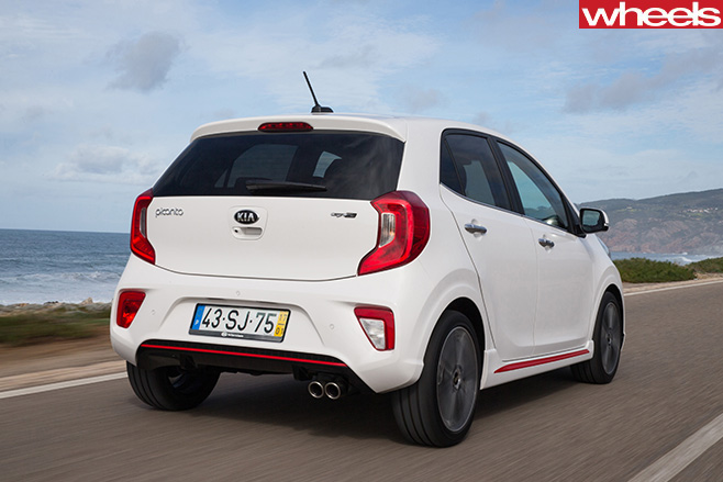 2017-Kia -Picanto -driving -rear