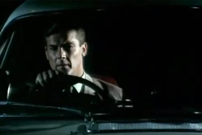 Roger Moore the saint volvo p1800 driving