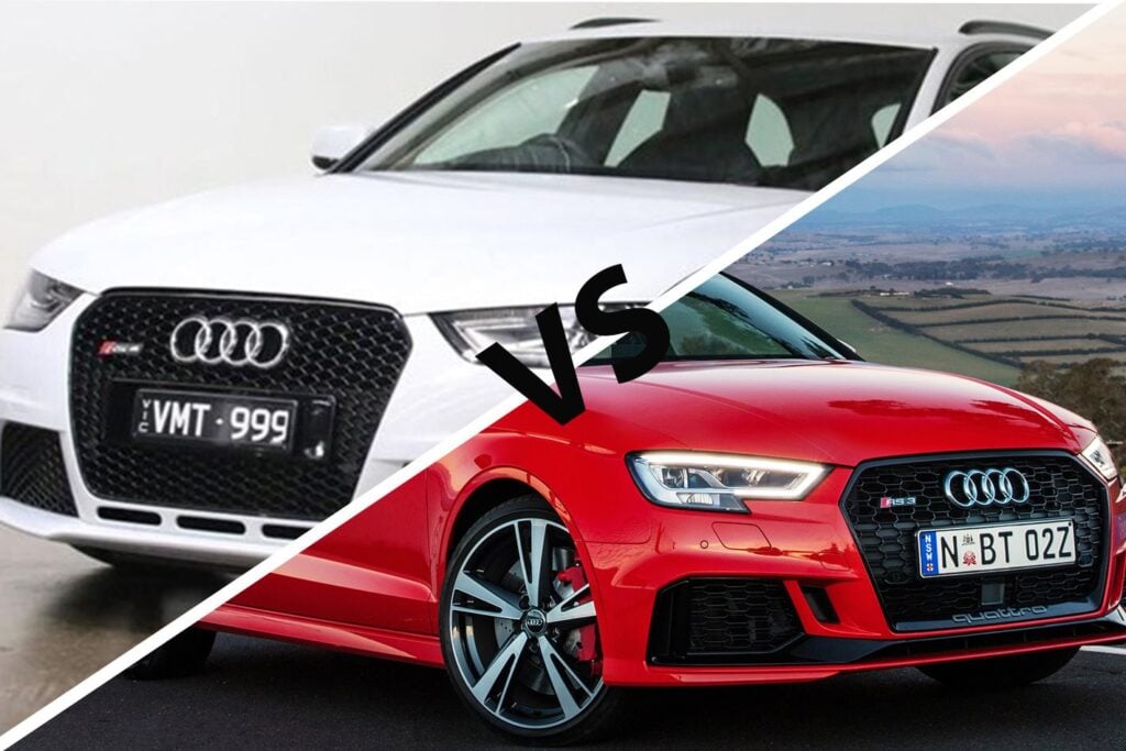 2013 Audi  RS4 Avant vs 2017 Audi RS3 Sedan