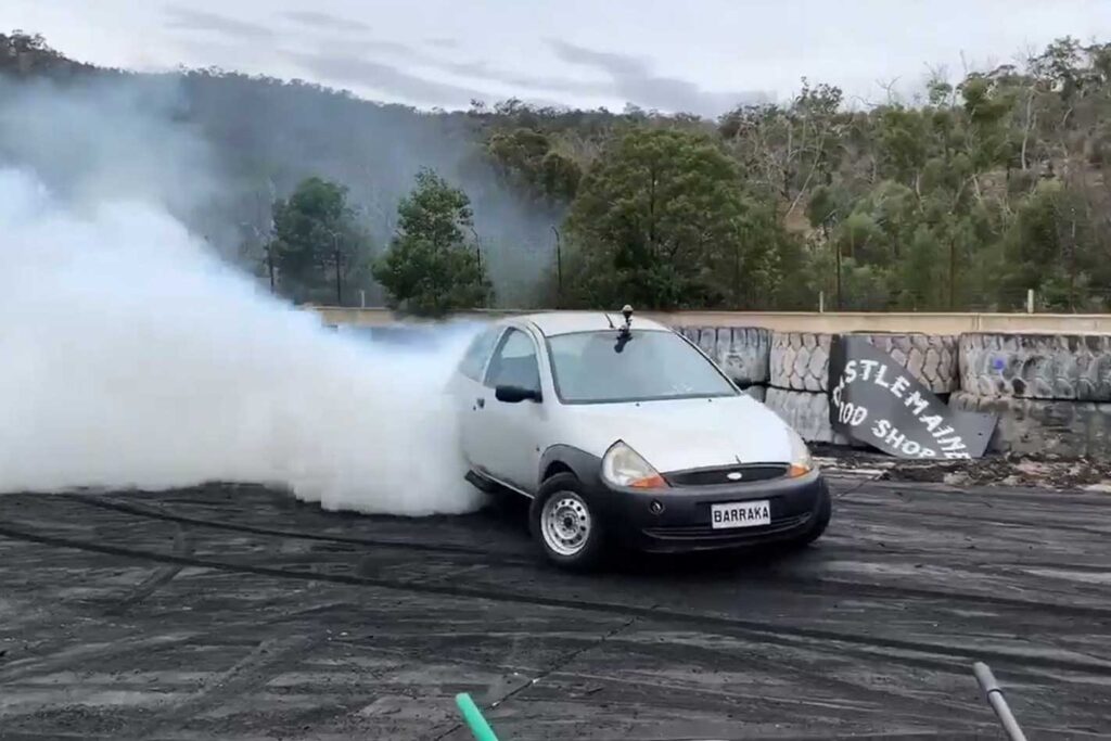 Ford Ka with Barra engine is wild