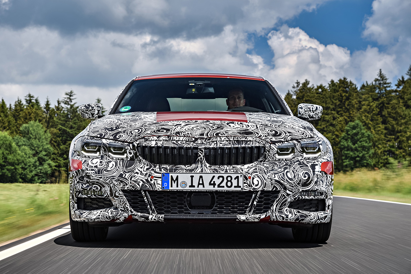 BMW 3 Series prototype front