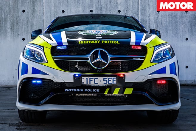 Victoria Police Mercedes GLE63 S patrol car -front