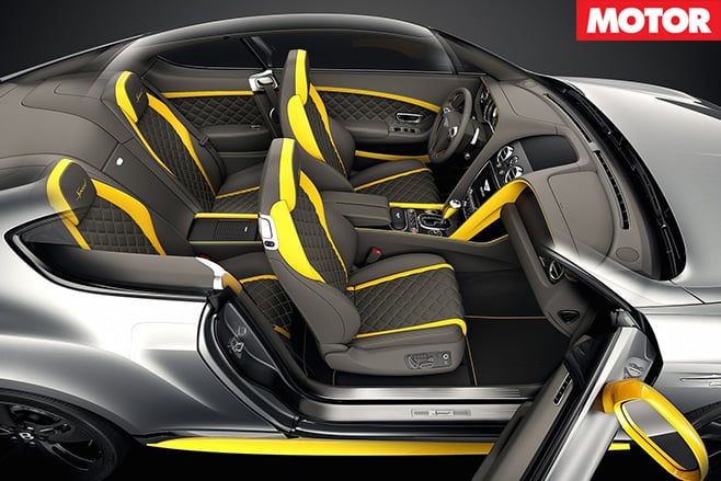 Bentley Continental GT Speed Black Edition interior