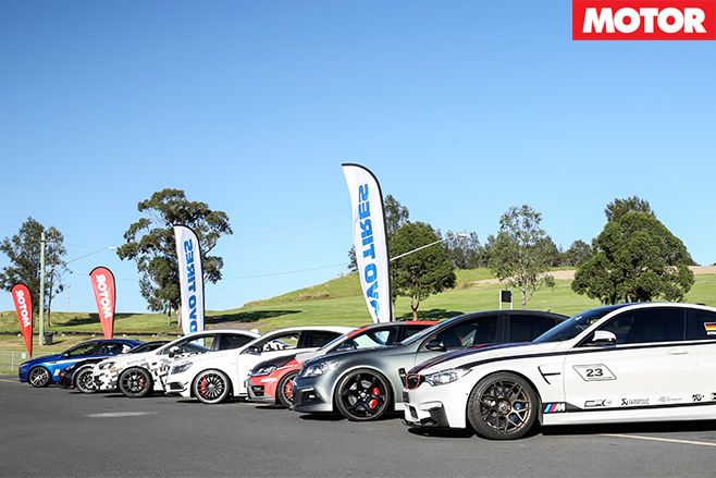 Hot tuner challenge 2015 cars parked side