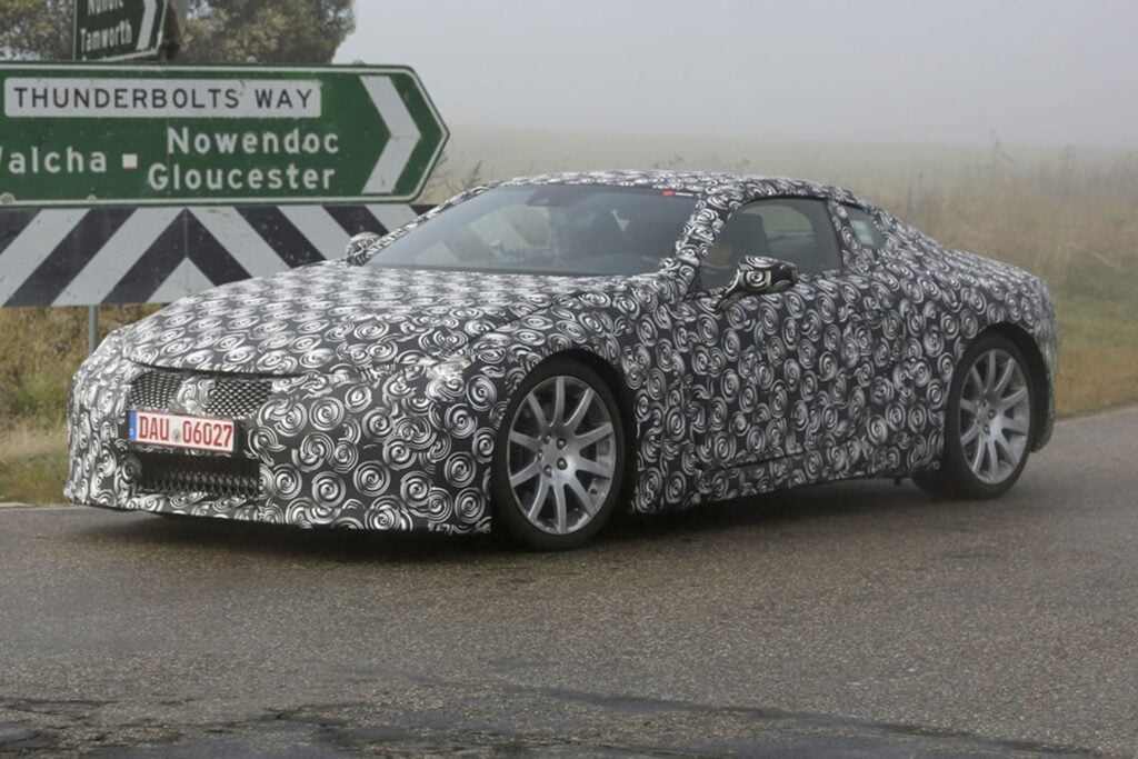 A top secret Toyota electric sports car yesterday