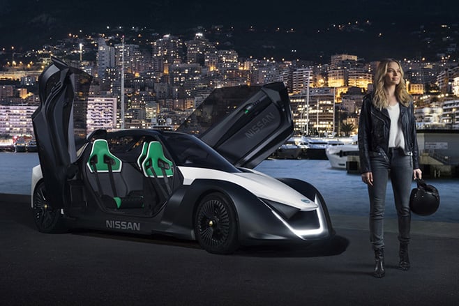 Nissan electric future with Margot Robbie