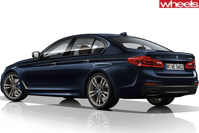 BMW-5-series -rear -side