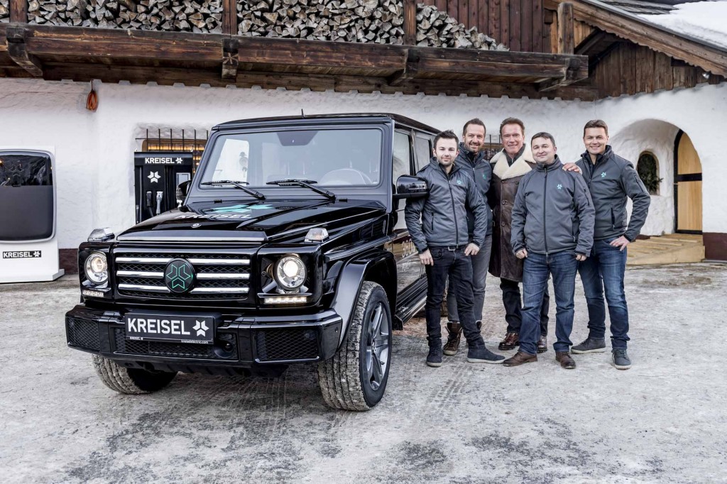 Arnold Schwarzenegger electric g class