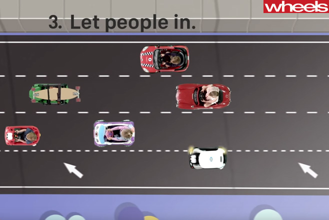 WA-Campaign -driver -awareness -children -merging -traffic -toys